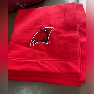 NEW Cardinal throw. Large 49x56”.  True bright red.